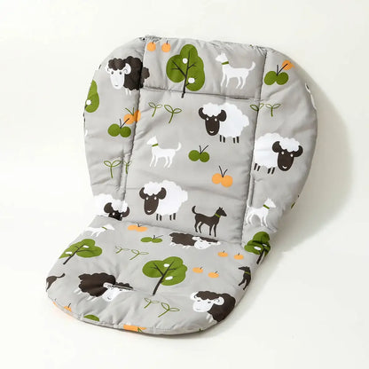 Baby High Chair Cushion - Cute Animal Pattern, Soft & Breathable