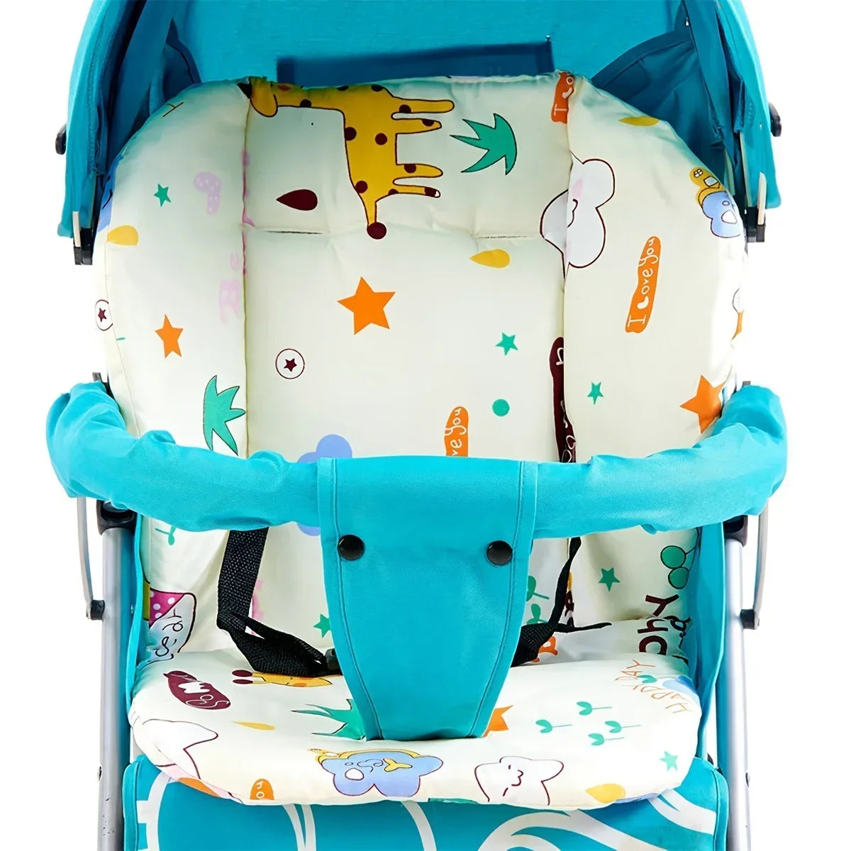 Baby High Chair Cushion - Cute Animal Pattern, Soft & Breathable