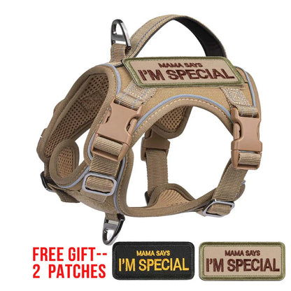 Tactical Dog Harness - Small Dog Military Vest with Handle