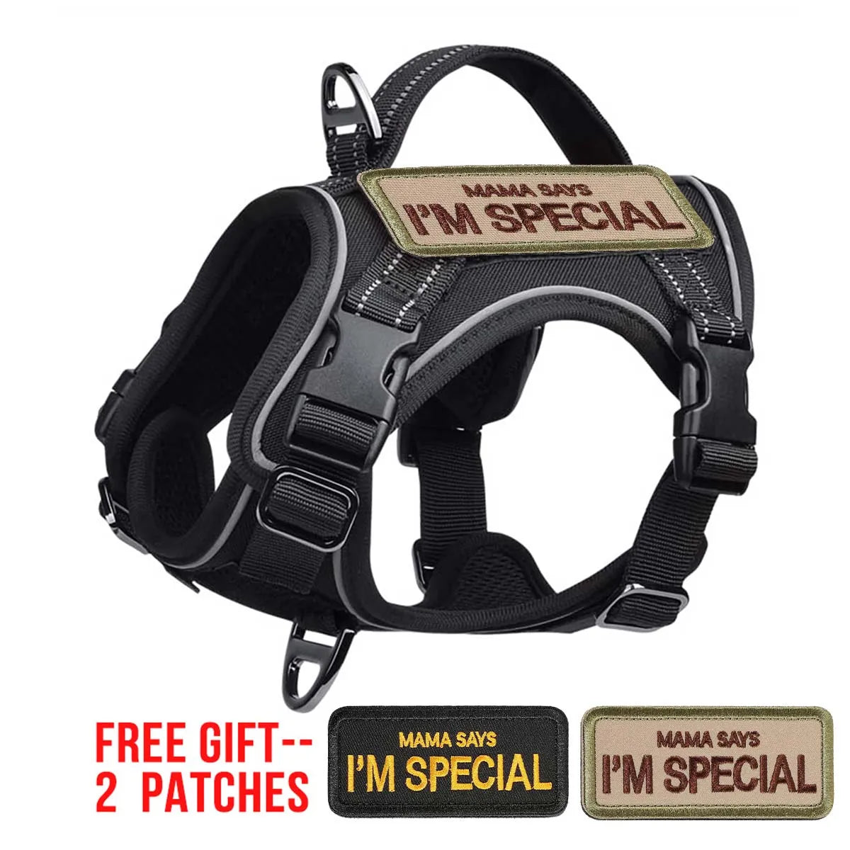 Tactical Dog Harness - Small Dog Military Vest with Handle